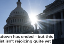 The sun has set on the latest government shutdown. Jim Watson/AFP via Getty Images
